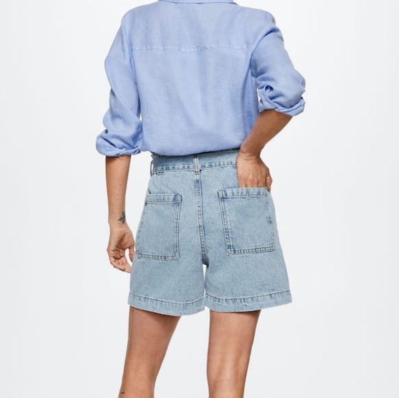🔥Last 2🔥MANGO Denim shorts - Picture 2 of 5